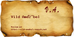 Vild Amábel névjegykártya